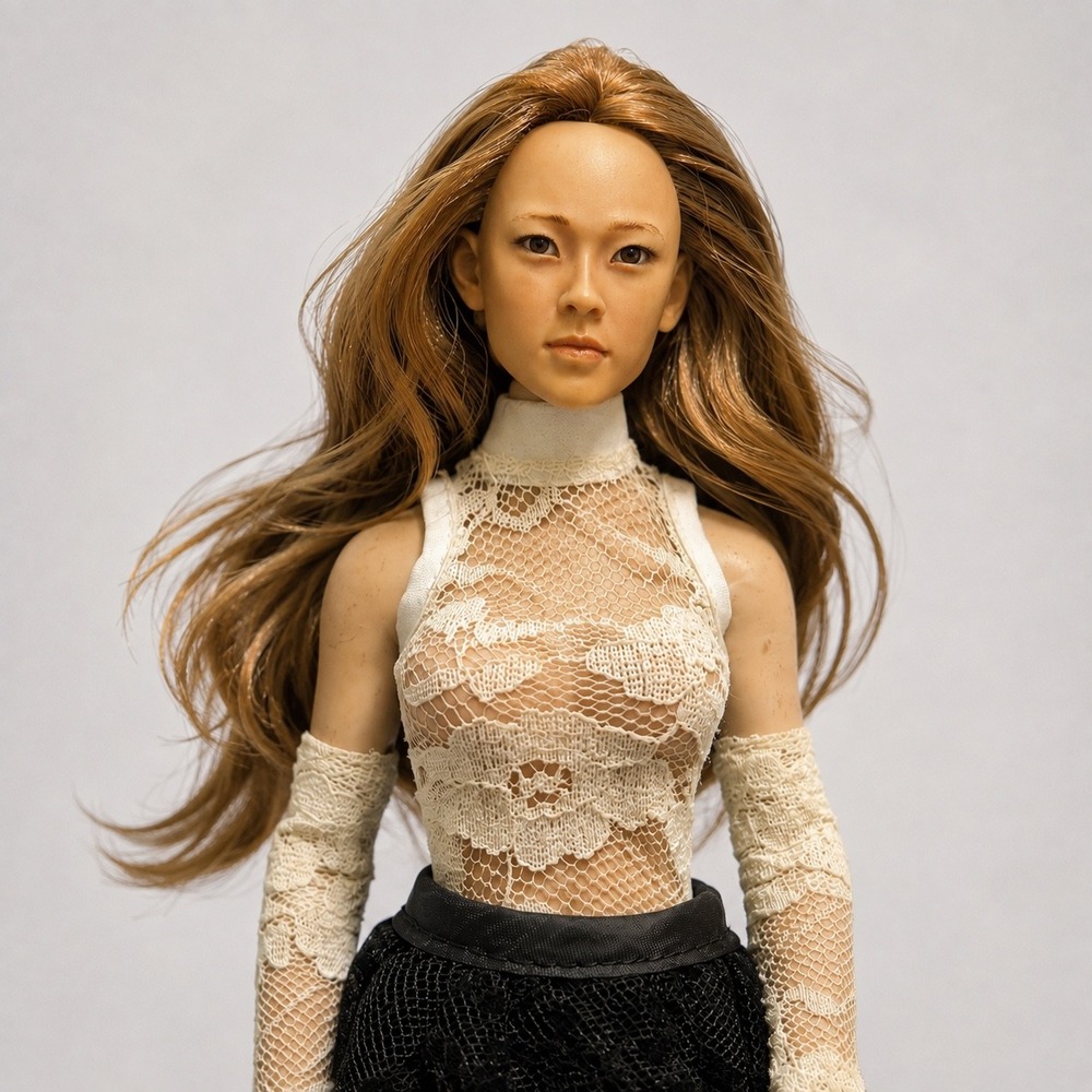 1/6 Scale Female Custom Figure TBLeague Phicen Seamless Body Kitbash Lace Dress